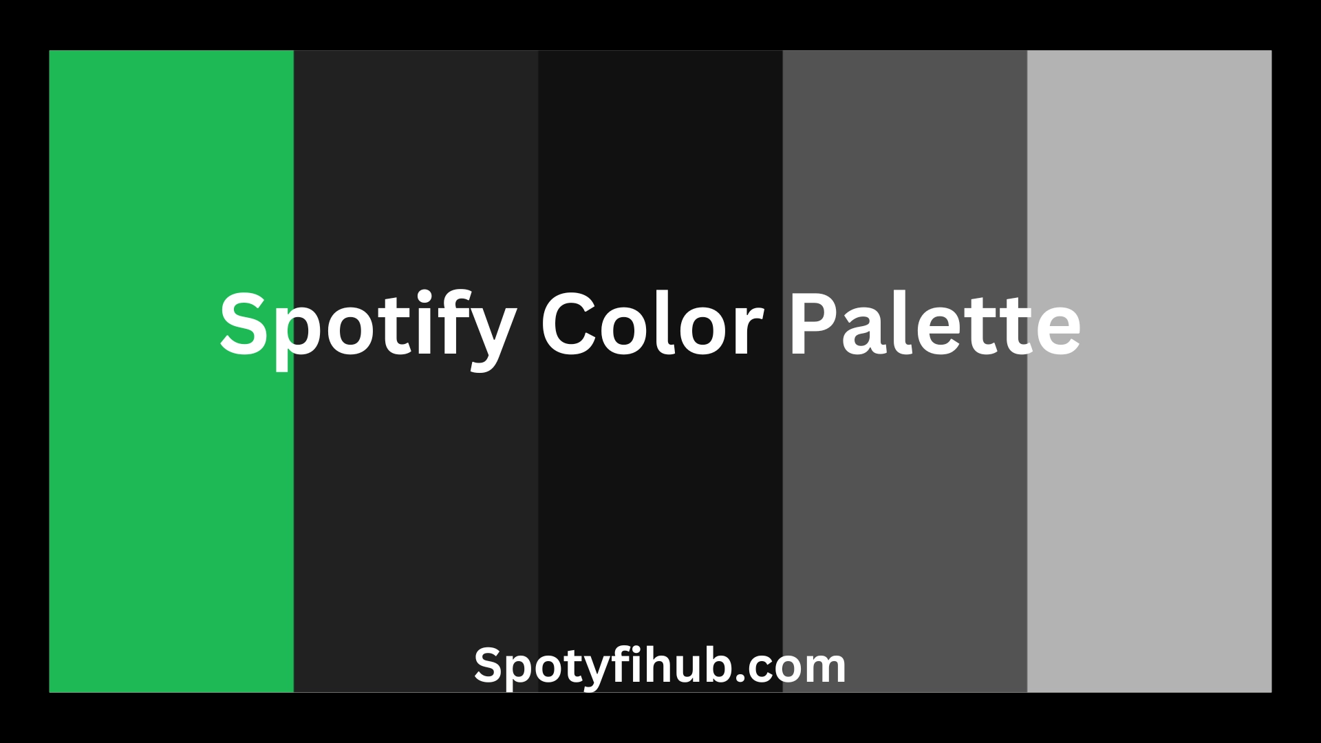 What is the Spotify Color Palette - Find Your Own Color Code